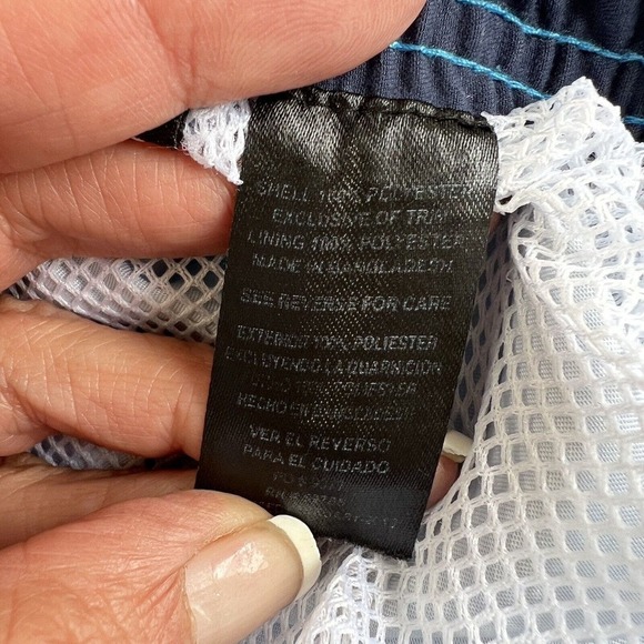 Beverly Hills Polo Club Swim Trunks Large Blue Board Shorts Cargo Lined 10” - Picture 12 of 12